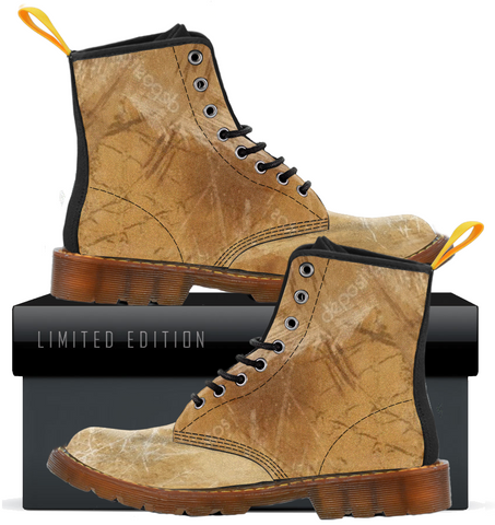 Mens Canvas Boots - Brown