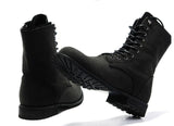 Winter England-style Men's High Top Black shoes