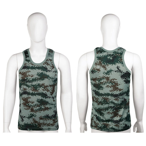 Military Style Men Vest Camouflage Tank Top