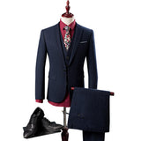 3Piece Men's Suit Blazer Set