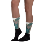 "Inna" Design - Black socks