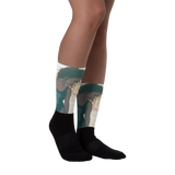 "Inna" Design - Black socks