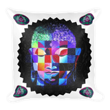 Abstract Face - Square Pillow