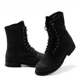 Winter England-style Men's High Top Black shoes