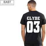 Bonnie 03 CLYDE 03 Couples Leisure  T-shirt