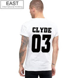 Bonnie 03 CLYDE 03 Couples Leisure  T-shirt