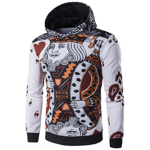 3D Playing Cards Print Poker King Sweatshirts