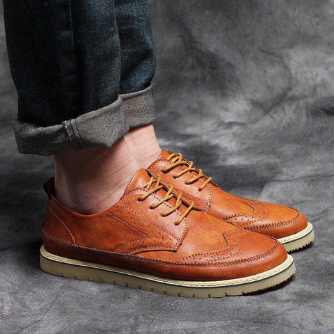Retro Men Leather Shoes