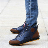 Autumn Winter boots lace up men Shoes