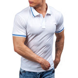 Summer Style Turn-down Collar Short Sleeve