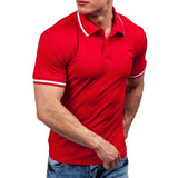 Summer Style Turn-down Collar Short Sleeve