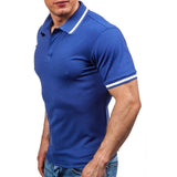 Summer Style Turn-down Collar Short Sleeve