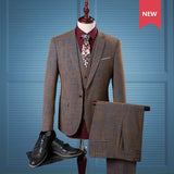 3pieces Men Suit British Style