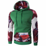 Hip Hop Printed Coats Front Pockets