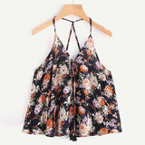 Floral printing Camis Top