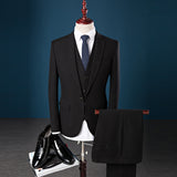 3pcs  Black Men Dress