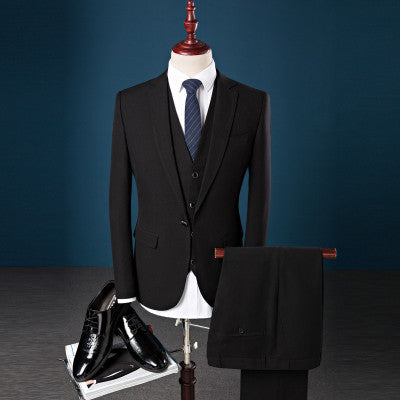 3pcs  Black Men Dress