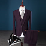 3pcs  Black Men Dress