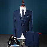 3pcs  Black Men Dress