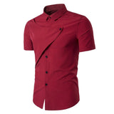 Slim Fit Solid Casual Tops Shirt