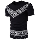 Vintage Retro Ethnic Print Cotton T-shirt