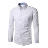 Spring Autumn Men Turn-down Collar