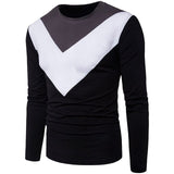 Patchwork Long Sleeve T Shirt