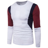 Patchwork Long Sleeve T Shirt